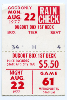 Game #662 (Aug 22, 1977)
