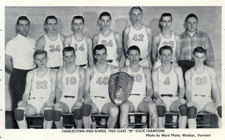 CHARLESTOWN HIGH SCHOOL BASKETBALL TEAM 1963 #