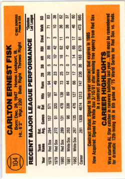 DONRUSS 1983 ##104