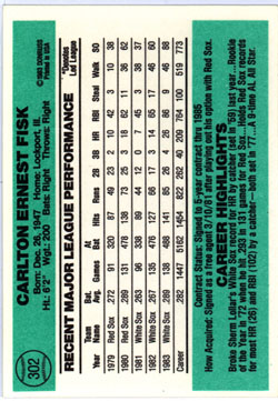 DONRUSS 1984 ##302