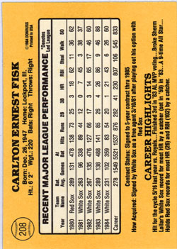 DONRUSS 1985 ##208