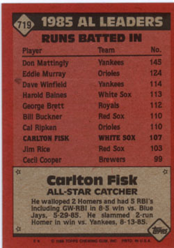 TOPPS 1986 ##719