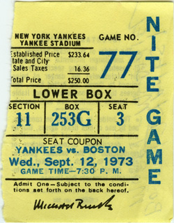 Game #272 (Sep 12, 1973)