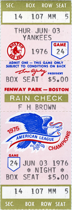 Game #452 (Jun 3, 1976)