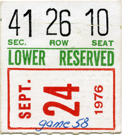 Game #543 (Sep 24, 1976)