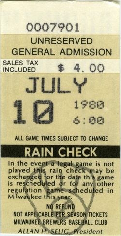 Game #1005 (Jul 10, 1980)