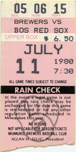 Game #1007 (Jul 11, 1980)