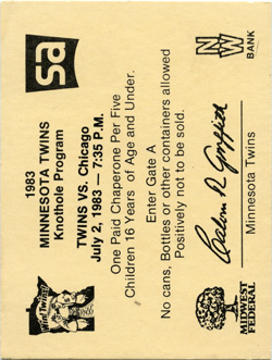 Game #1372 (Jul 2, 1983)