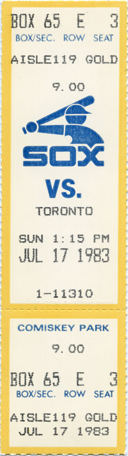 Game #1383 (Jul 17, 1983)