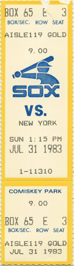 Game #1397 (Jul 31, 1983)