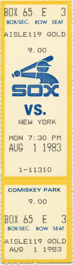 Game #1398 (Aug 1, 1983)