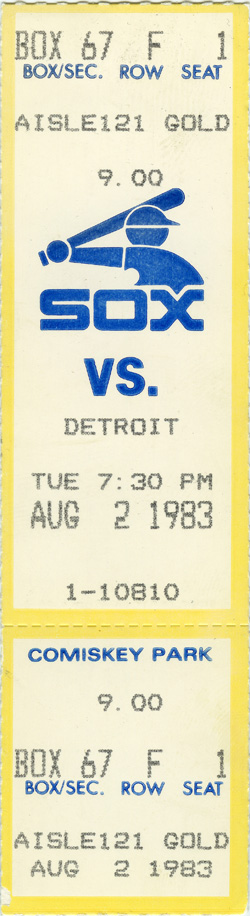 Game #1399 (Aug 2, 1983)