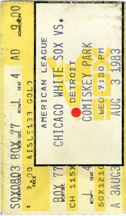 Game #1400 (Aug 3, 1983)