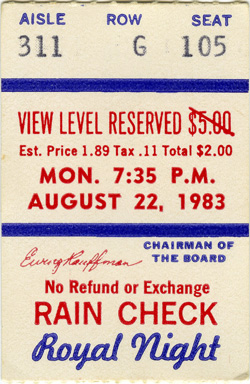 Game #1416 (Aug 22, 1983)