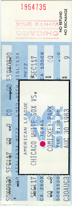 Game #1422 (Aug 30, 1983)