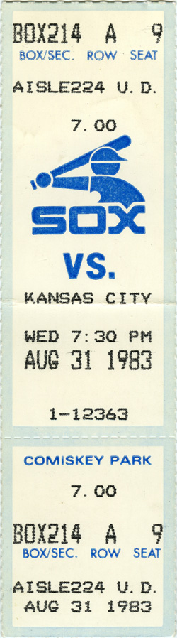 Game #1423 (Aug 31, 1983)