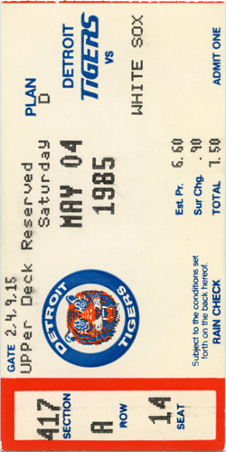 Game #1566 (May 4, 1985)