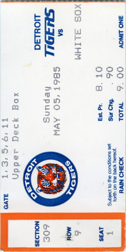 Game #1567 (May 5, 1985)