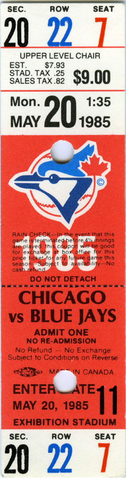 Game #1579 (May 20, 1985)