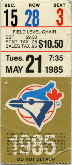 Game #1580 (May 21, 1985)