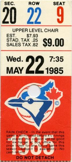 Game #1581 (May 22, 1985)