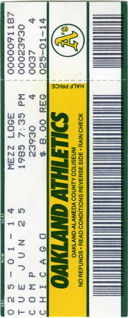 Game #1609 (Jun 25, 1985)