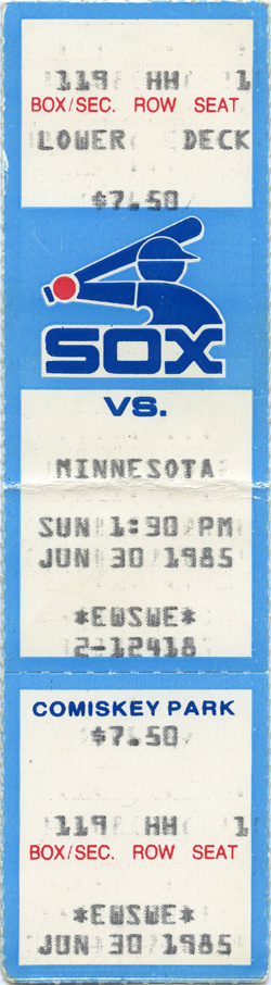 Game #1612 (Jun 30, 1985)