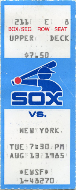 Game #1651 (Aug 13, 1985)