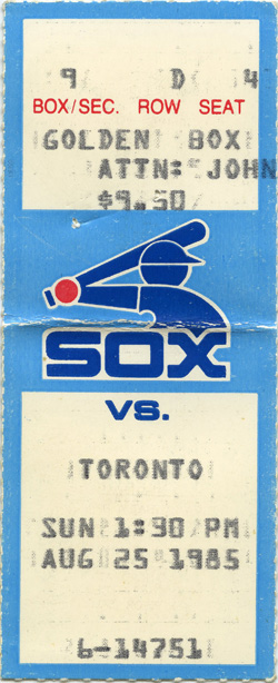 Game #1662 (Aug 25, 1985)