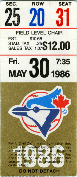 Game #1747 (May 30, 1986)