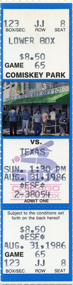 Game #1813 (Aug 31, 1986)