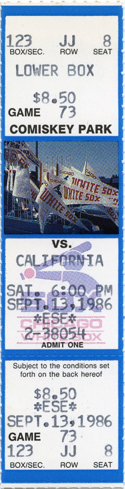 Game #1820 (Sep 13, 1986)