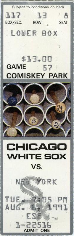 Game #2365 (Aug 6, 1991)