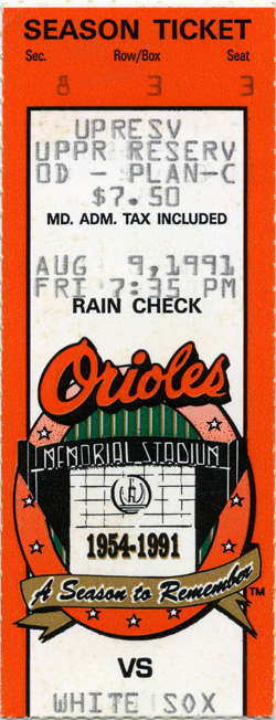 Game #2367 (Aug 9, 1991)
