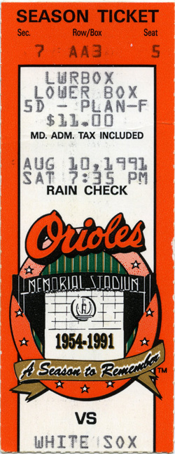Game #2368 (Aug 10, 1991)