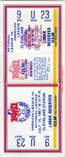 All-Star Game (Aug 9, 1981)