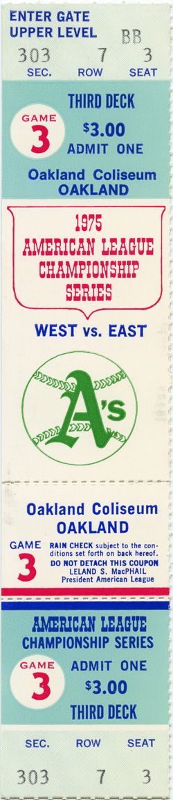 Post Season Game (Oct 7, 1975)