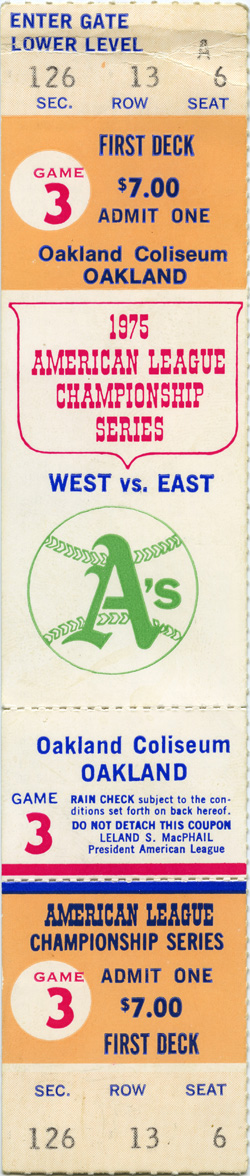 Post Season Game (Oct 7, 1975)