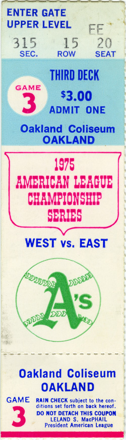 Post Season Game (Oct 7, 1975)